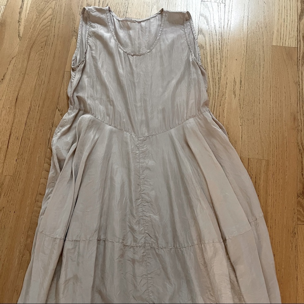 Privatsachen Light Taupe Silk Cocoon Dress, one size